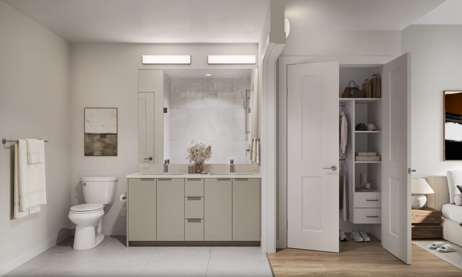 Ensuite, Dawn scheme