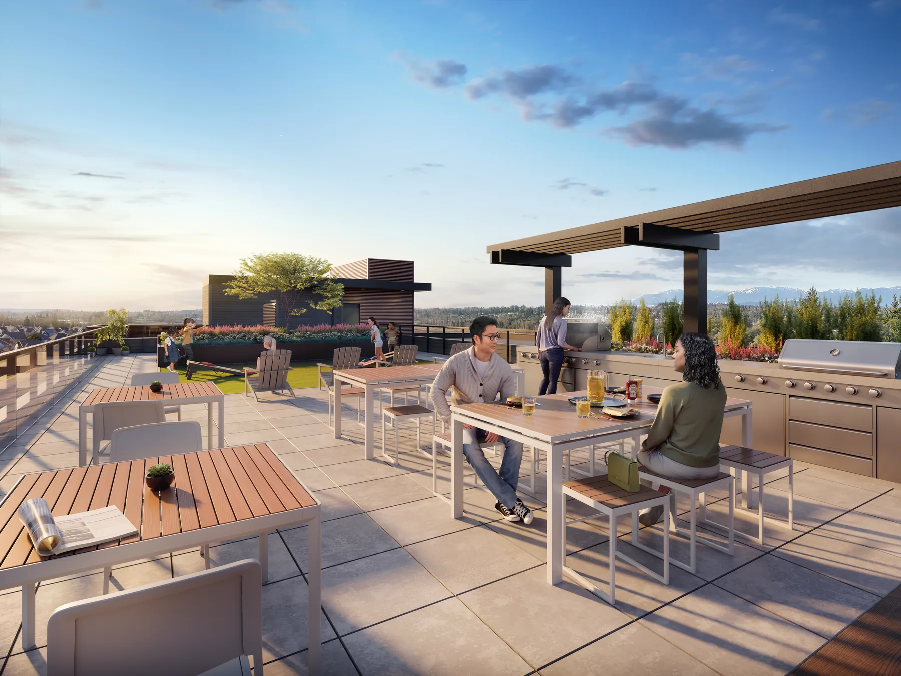 Saturna rooftop